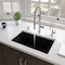 Alfi Brand Black Matte 30" x 18" Fireclay Undermount / Drop In Fireclay Kitchen Sink AB3018UD-BM - alternate 7